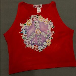 hand painted crop top